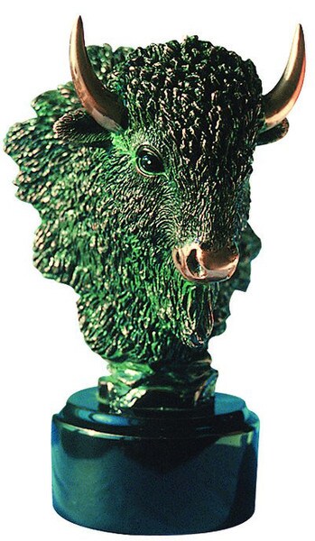 Buffalo Sculptural Portrait Bust Head of this Noble Wildlife